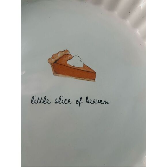 Rae Dunn Little Slice of Heaven Pie Dish - Picture 3 of 3